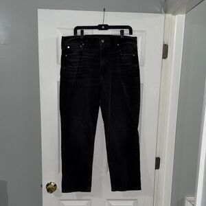 American Eagle Super High Rise Ankle Straight Jeans